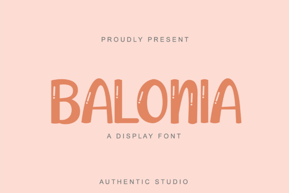 Balonia: The Bubbly Display Font for Creative Projects