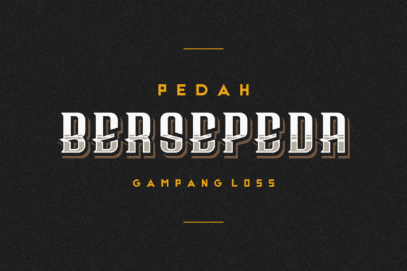 Bersepeda: Elevating Your Creative Projects with a Unique Display Font