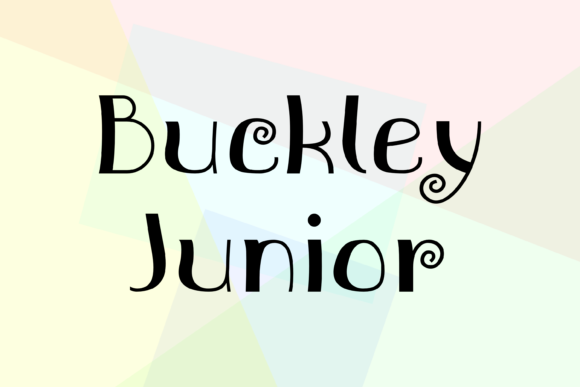 Buckley Junior: The Distinctive Display Font for Modern Creators