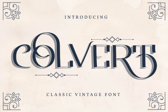 Embracing Timeless Sophistication: A Deep Dive into the Colvert Display Font