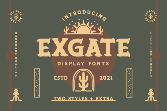 Exgate: A Bold Display Font for Impactful Design