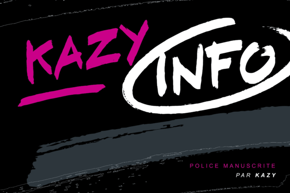 KAZYinfo: A Unique Display Font for Bold Designs