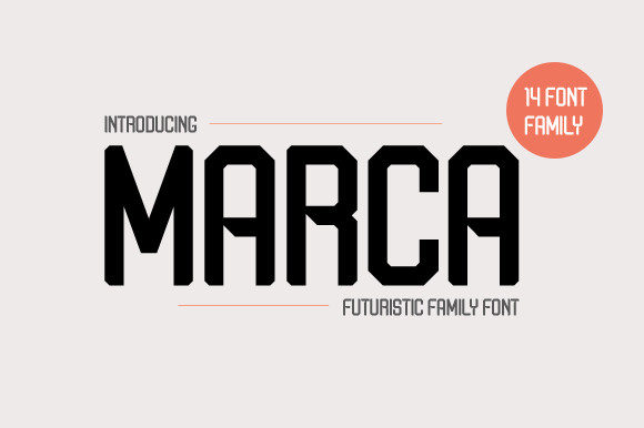 Marca: The Futuristic Bold Display Font Reshaping Modern Brand Identity