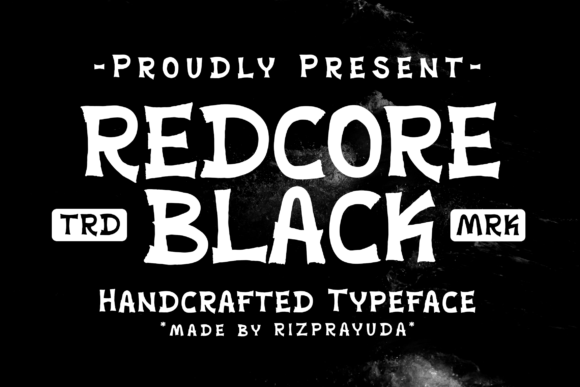 Redcore Black: The Authentic Grunge Font for Dynamic and Elegant Design