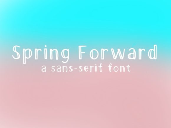 Spring Forward: A Simple Display Font for Modern Creators