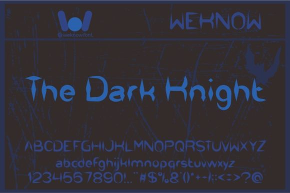 The Dark Knight: A Bold Font for Impactful Designs