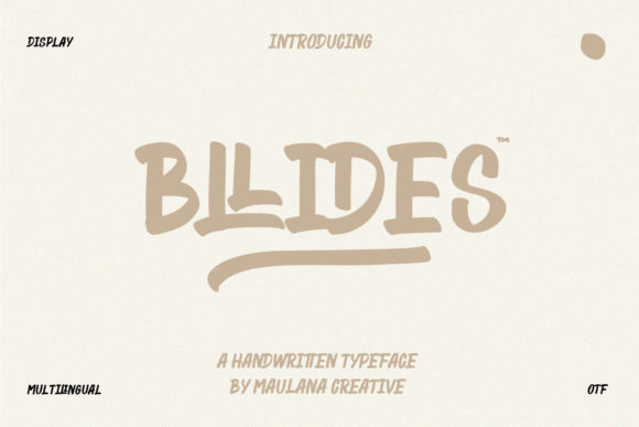 Unlocking Creativity with Bllides: The Bold Brushed Display Font for Modern Designers