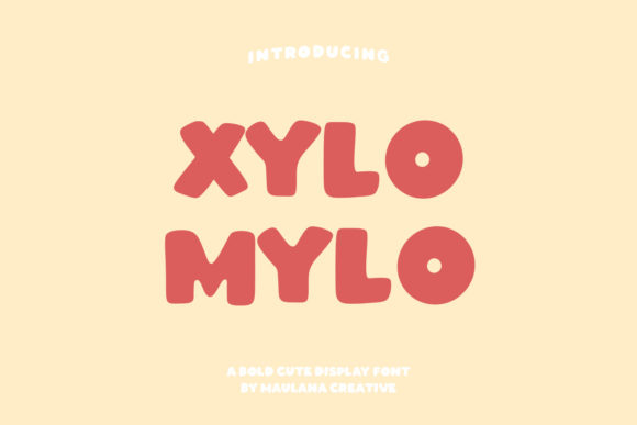 Xylomylo: The Thick Display Font for Creative Projects